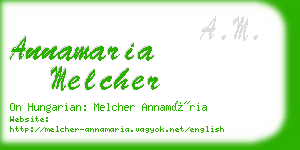 annamaria melcher business card